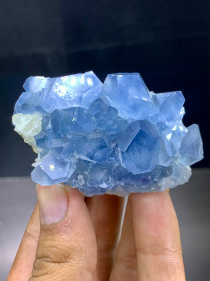 Blue Celestine Crystals From Afghanistan - 194 Gram
