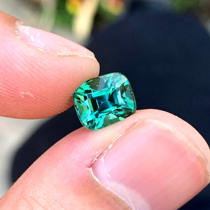 Natural bi-color tourmaline loose gemstone greenish blue
3.25 carat elbaite tourmaline radiant cut Afghanistan