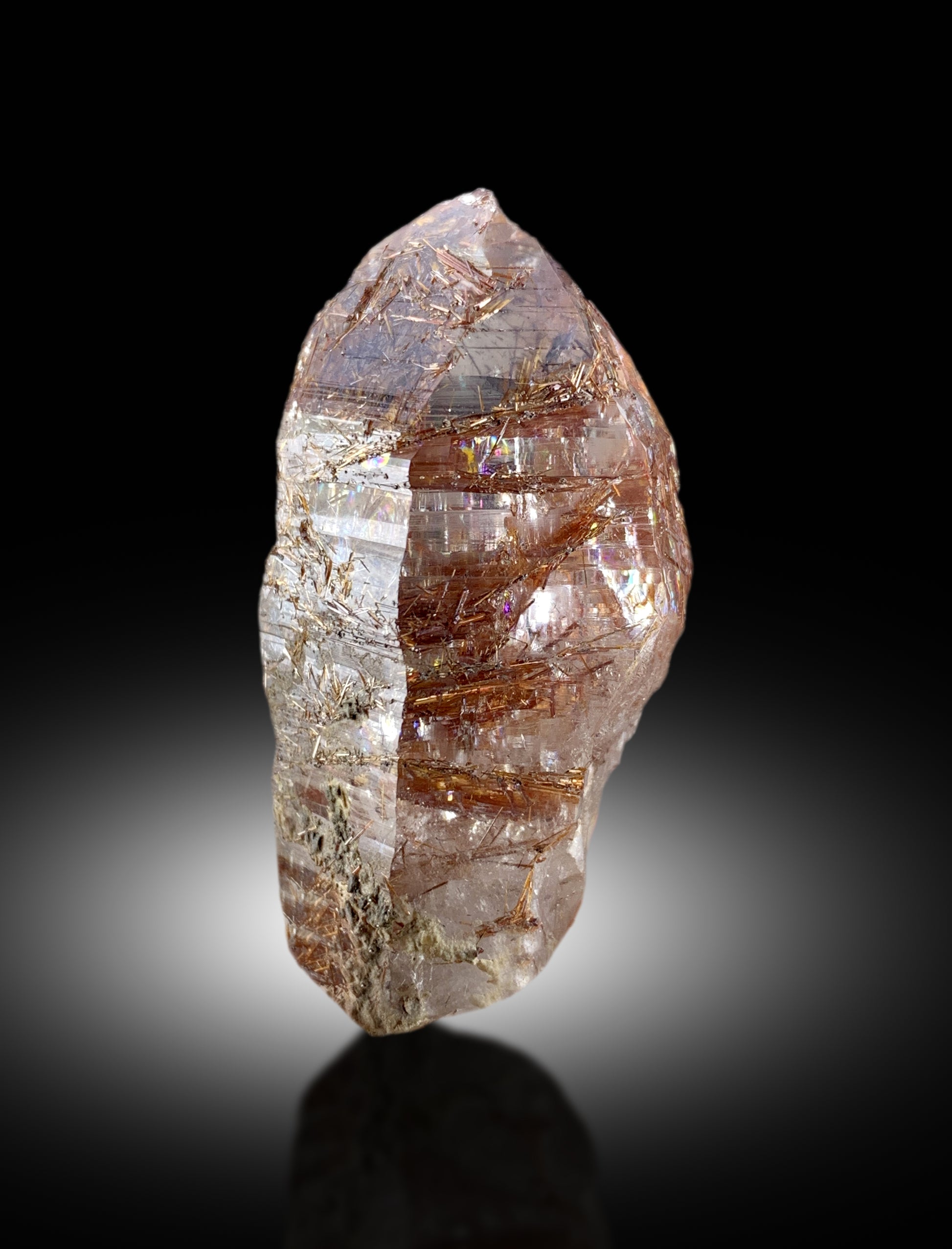 Collector grade Sagenite specimen
Natural rutile quartz crystal specimen