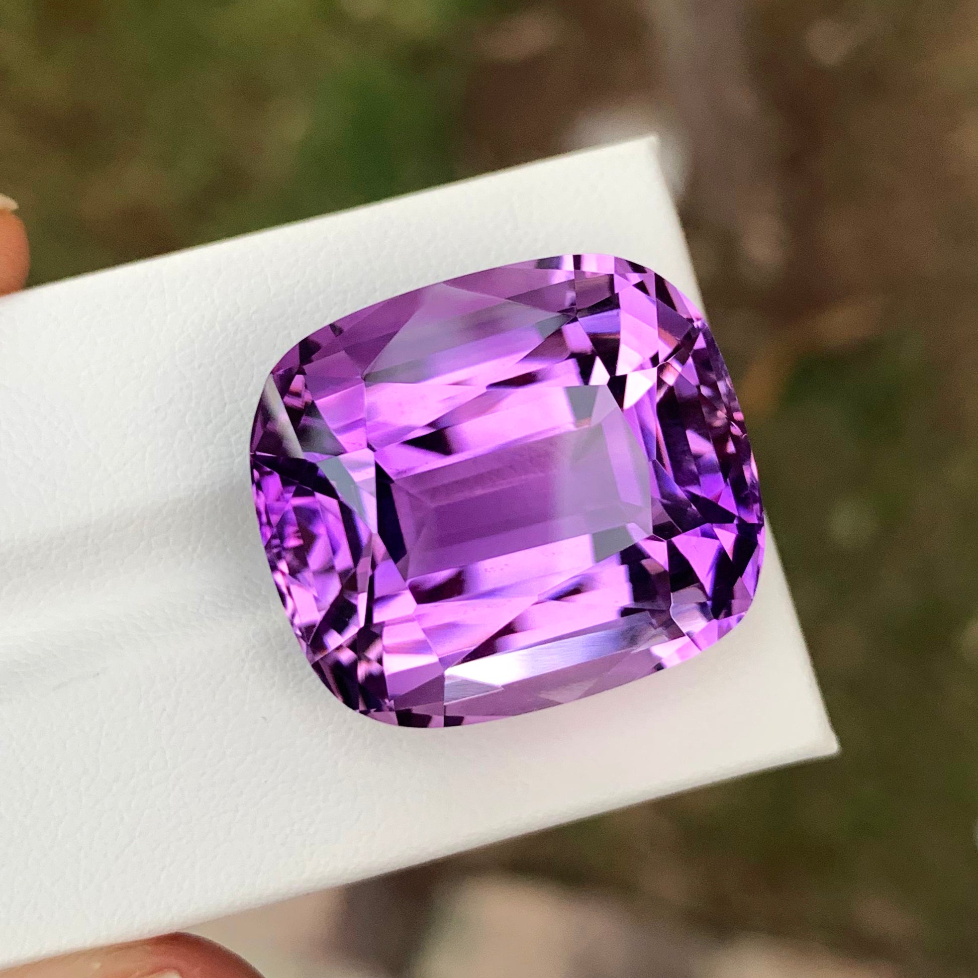 Faceted purple Amethyst stone
Natural untreated Amethyst gemstone