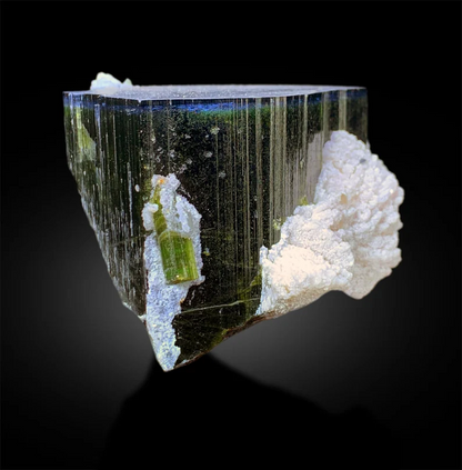 Terminated tourmaline crystal unique blue cap color
Natural untreated tourmaline from Nuristan Afghanistan