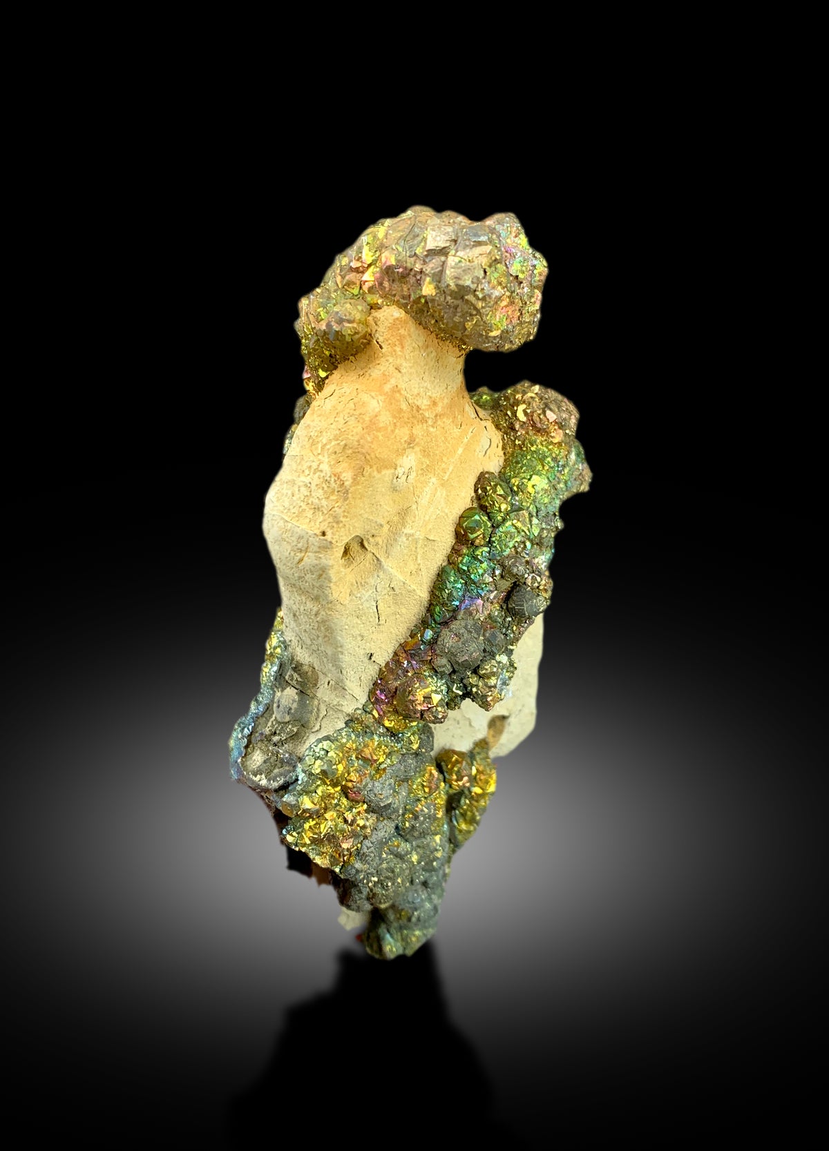 Rainbow pyrite mineral specimen from Dara-i-Adam Khel, Pakistan
