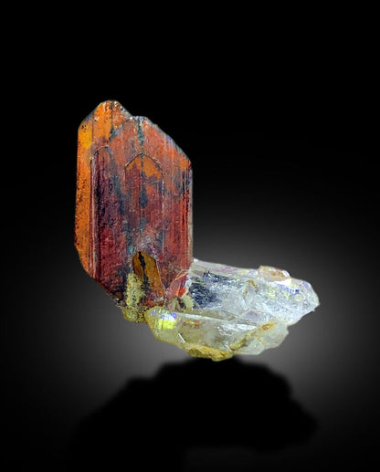 Natural Pakistan Brookite crystal specimen
Rare Brookite and Quartz mineral collectible