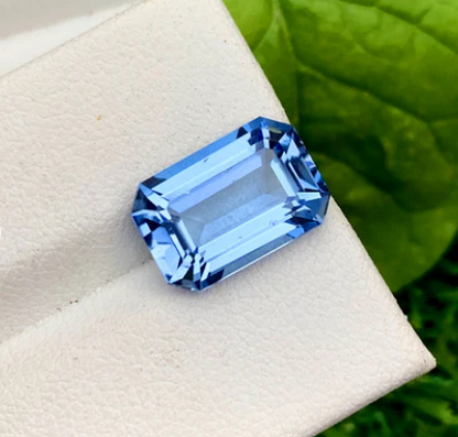 Emerald Cut Santa Maria Blue Color Aquamarine Gemstone, Loose Gemstone, Aquamarine Faceted Cut Stone, Gemstone Jewelry - 4.95 CT