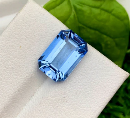 Emerald Cut Santa Maria Blue Color Aquamarine Gemstone, Loose Gemstone, Aquamarine Faceted Cut Stone, Gemstone Jewelry - 4.95 CT