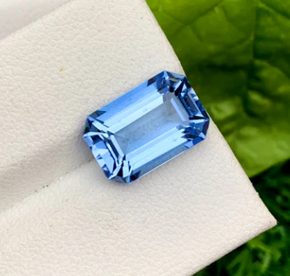 Emerald Cut Santa Maria Blue Color Aquamarine Gemstone, Loose Gemstone, Aquamarine Faceted Cut Stone, Gemstone Jewelry - 4.95 CT