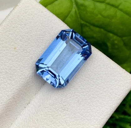 Emerald Cut Santa Maria Blue Color Aquamarine Gemstone, Loose Gemstone, Aquamarine Faceted Cut Stone, Gemstone Jewelry - 4.95 CT