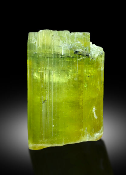 Heliodor crystal faces showing color and luster
Skardu Pakistan heliodor crystal detail view
Natural untreated heliodor crystal specimen
Heliodor crystal dimensions 51 by 31 by 29 mm