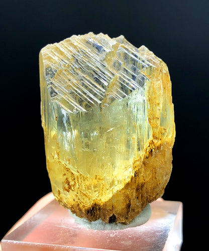 Triphane crystal dimensions 37 by 25 by 17 mm
Compact triphane crystal back angle view