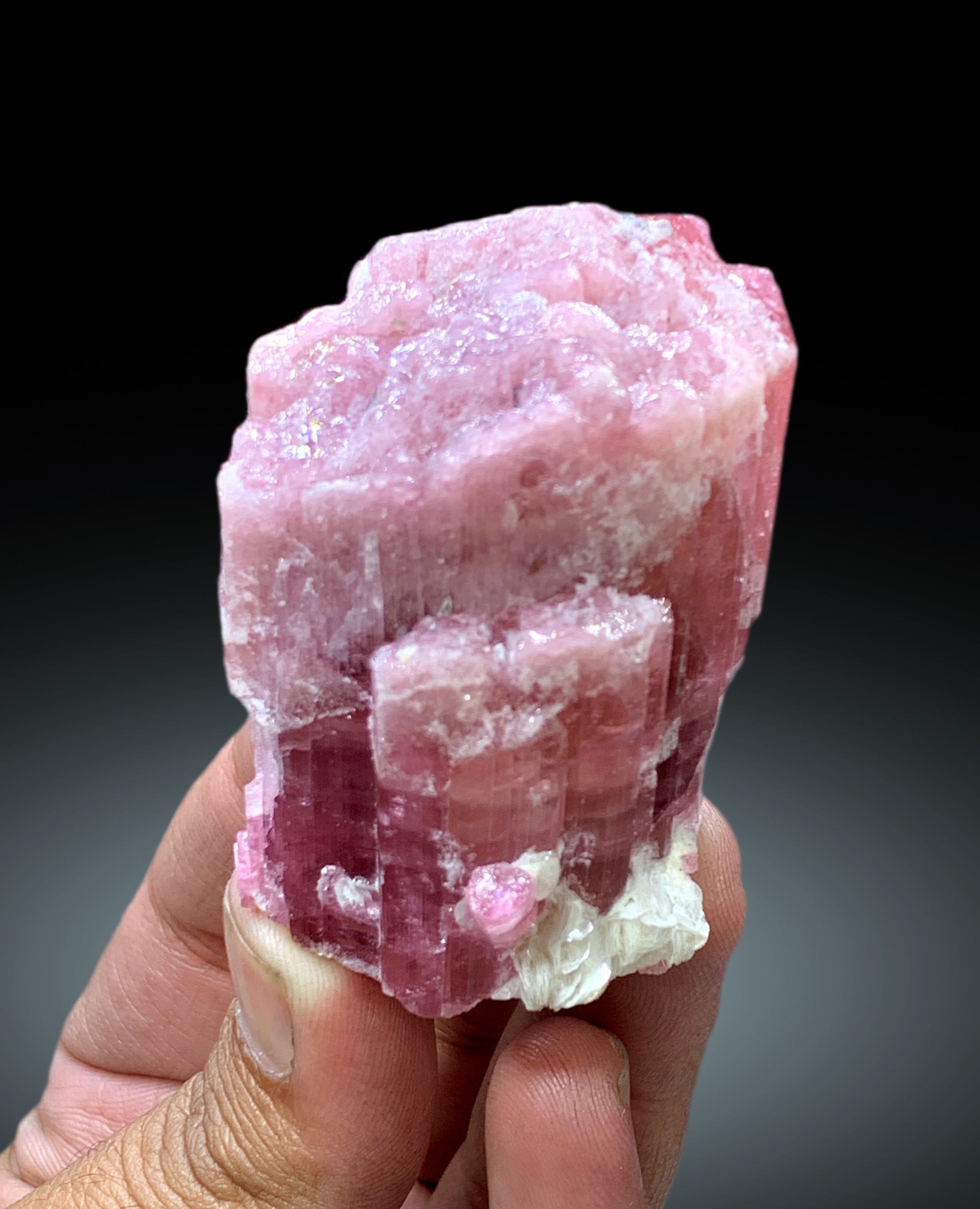 Natural Rubelite Tourmaline Crystal from Afghanistan - 152 gram