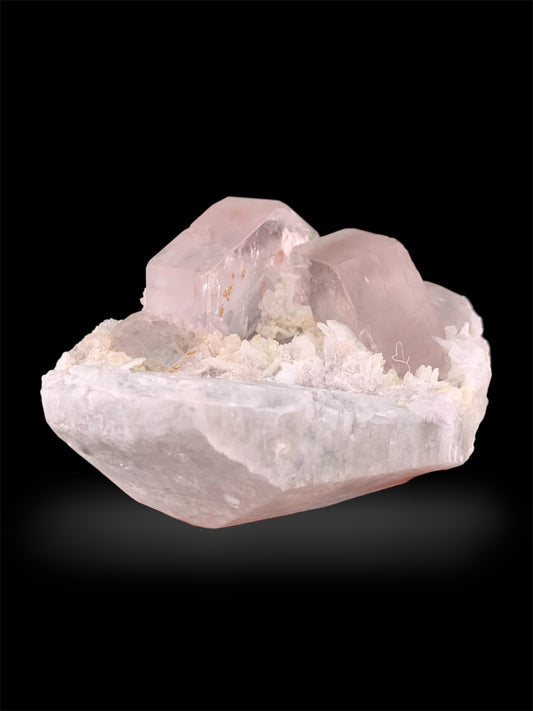 Pink Morganite, Tourmaline, Garnet, Albite on Matrix From Afghanistan - 272 gram