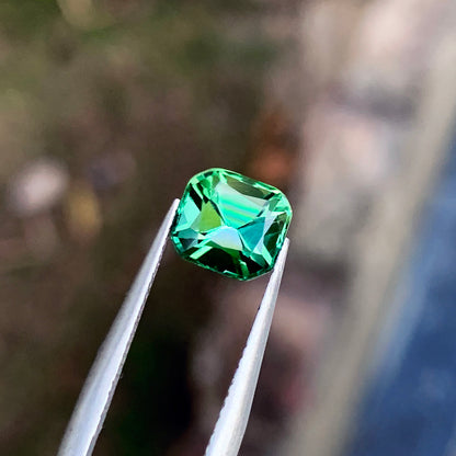 Natural Tourmaline Ring Stone, Bluish Green Tourmaline Gemstone For Jewelry