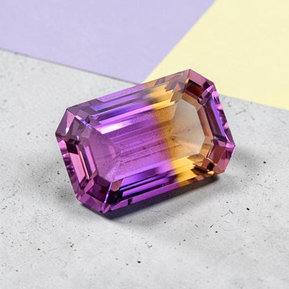 Natural Ametrine Ring Gemstone, Flawless Ametrine Stone, Natural Ametrine Loose Gem, February Birthstone Statement Ring Stone
