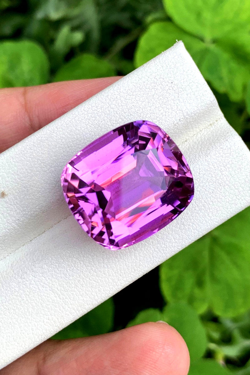 Deep Pink Kunzite Loose Gemstone, Faceted Kunzite Gemstone, Natural Kunzite var Spodumene Gemstone, Magenta Pink Kunzite Stone, 45.50 CT