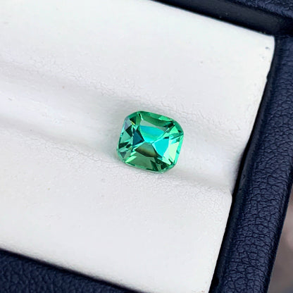 Natural Tourmaline Ring Stone, Bluish Green Tourmaline Gemstone For Jewelry