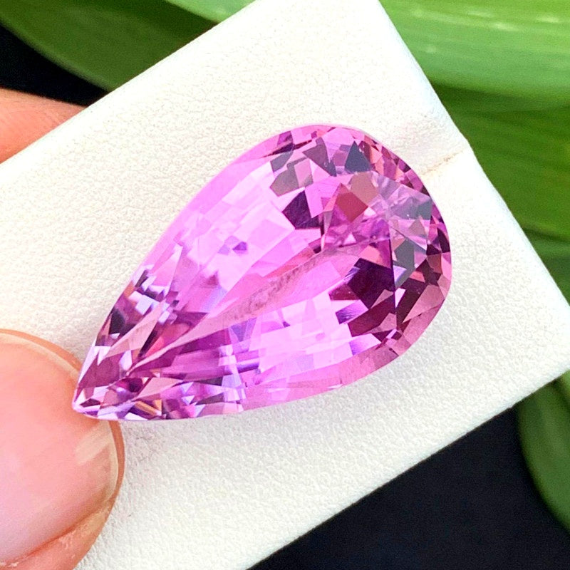 Blossom Pink Kunzite Gemstone, Pear Shape Kunzite Loose Gemstone, Flawless Kunzite For Jewelry Making, Wedding Jewelry Gemstone, 37 CT