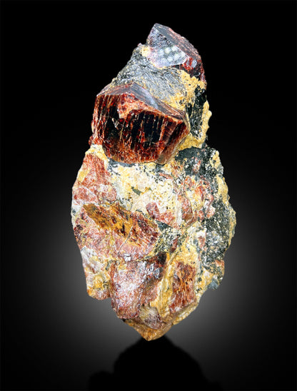 huge zircon crystals natural pakistan mineral
raw red zircon crystal close view