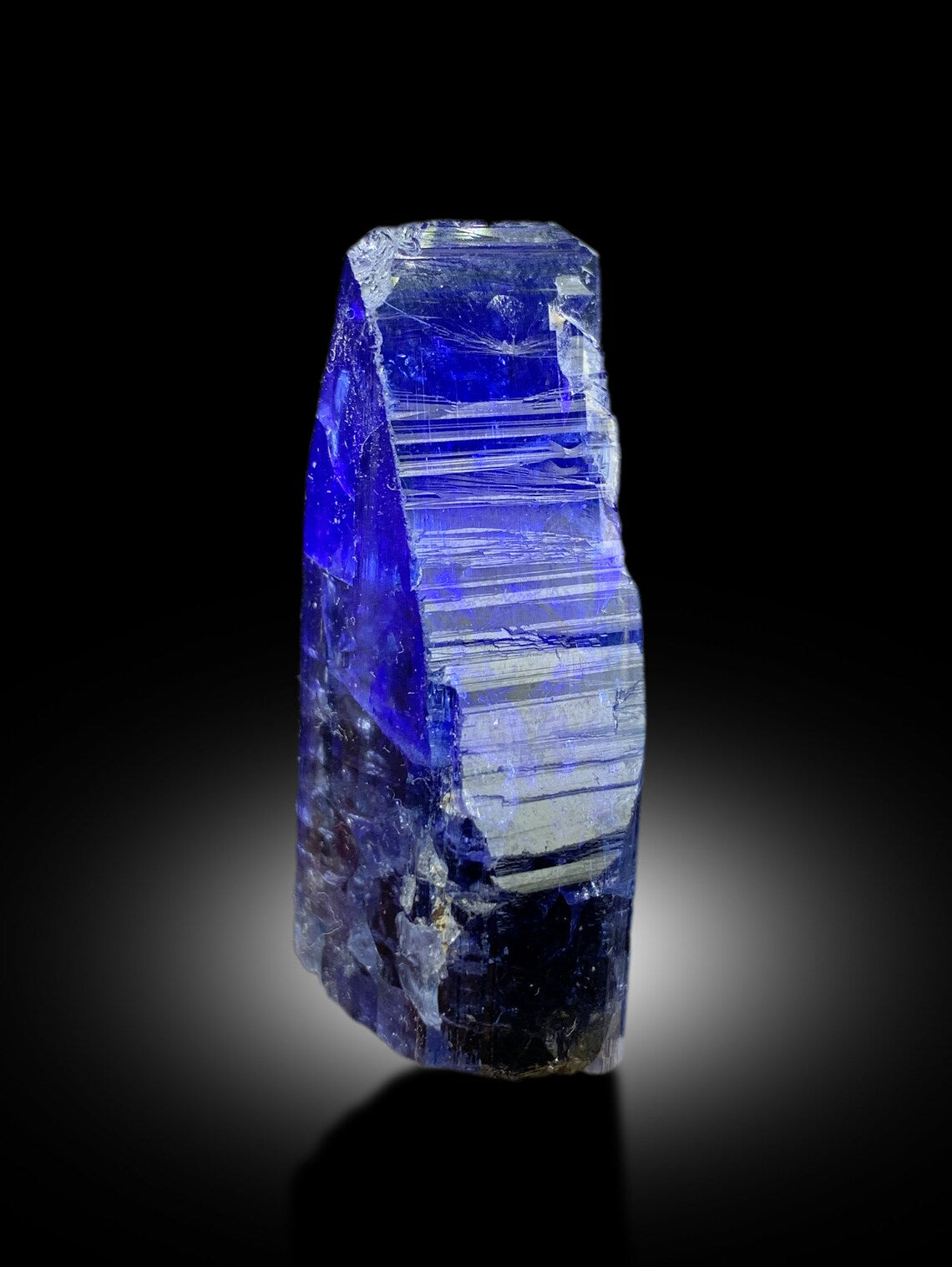Stunning Deep Ink Blue Color Tanzanite Crystal, Gem Tanzanite, Raw