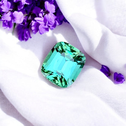 Lagoon Tourmaline Ring Stone, Natural Tourmaline Loose Gemstone