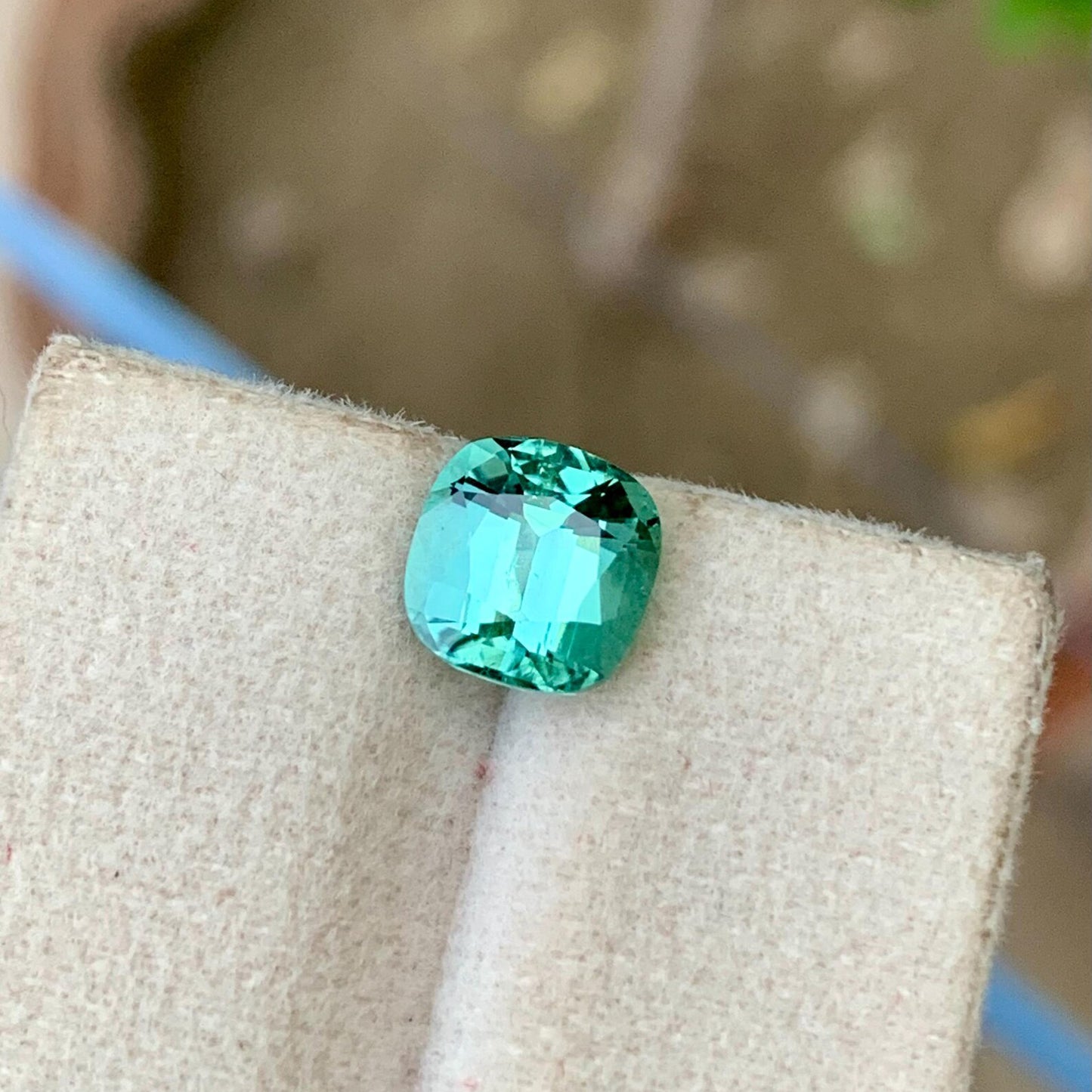 Sea Foam Tourmaline loose Gemstone, Lagoon Green Tourmaline Ring Stone