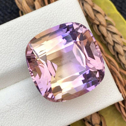 Natural Ametrine Loose Gemstone For Jewelry Making, Bi Color Ametrine Gemstone, Flawless Ametrine Jewelry Stone, Faceted Ametrine, 28.80 CT