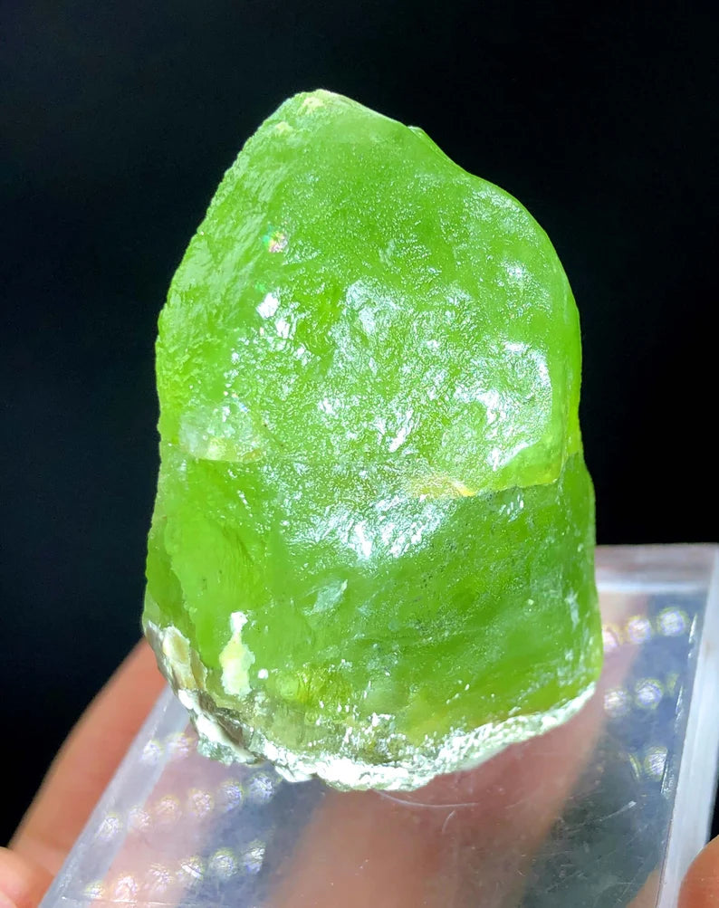 Lush Green Olivine Peridot Crystal Specimen from Pakistan - 59 gram