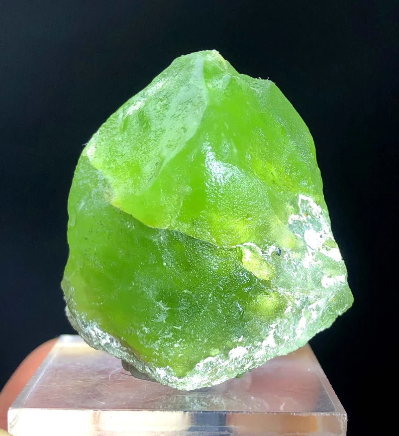 Lush Green Olivine Peridot Crystal Specimen from Pakistan - 59 gram