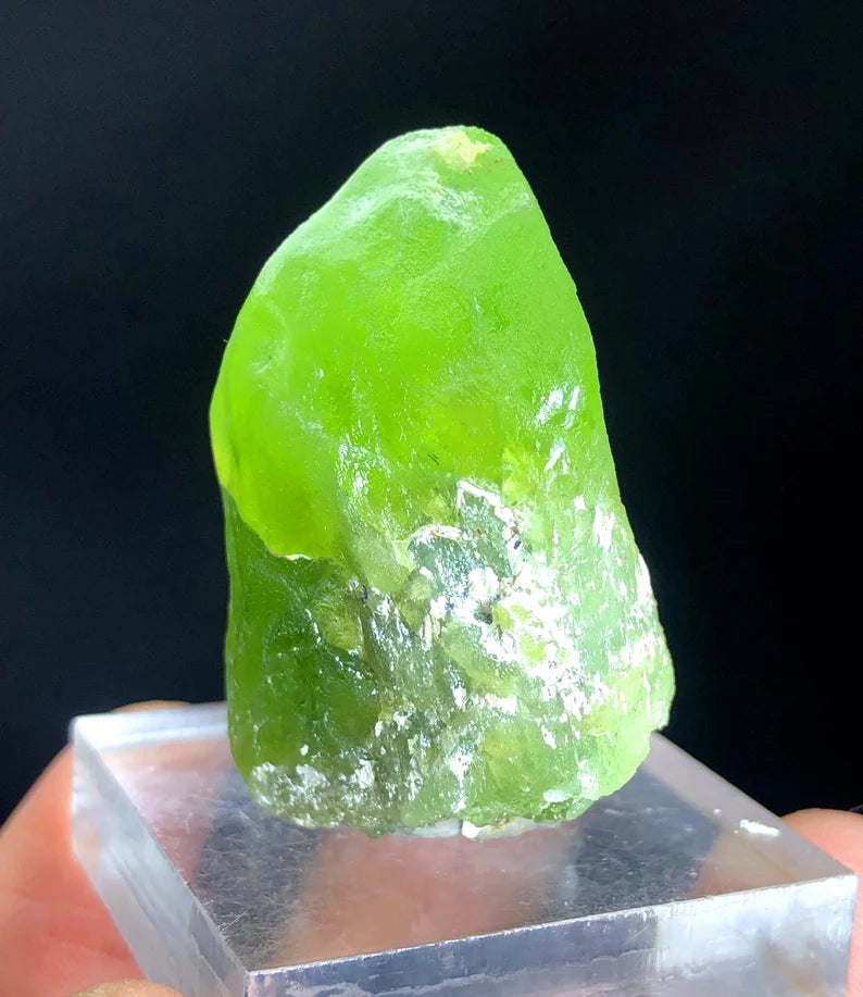 Lush Green Olivine Peridot Crystal Specimen from Pakistan - 59 gram