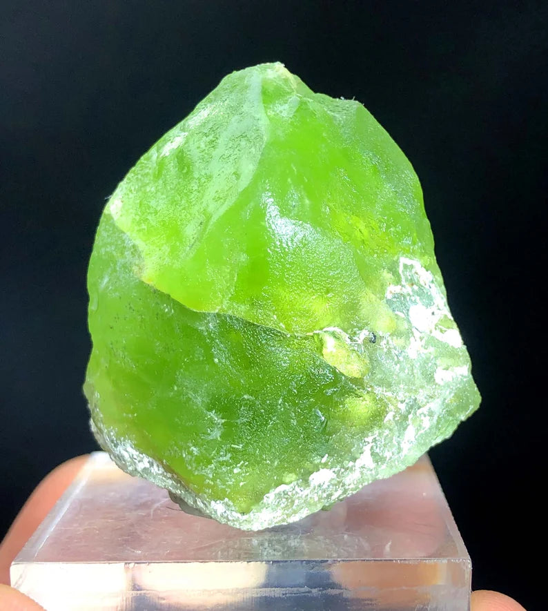 Lush Green Olivine Peridot Crystal Specimen from Pakistan - 59 gram