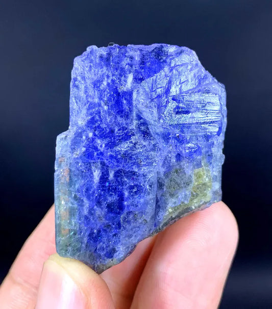 Natural Blue Tanzanite Crystal: Raw Gemstone Mineral from Tanzania (35 gram)