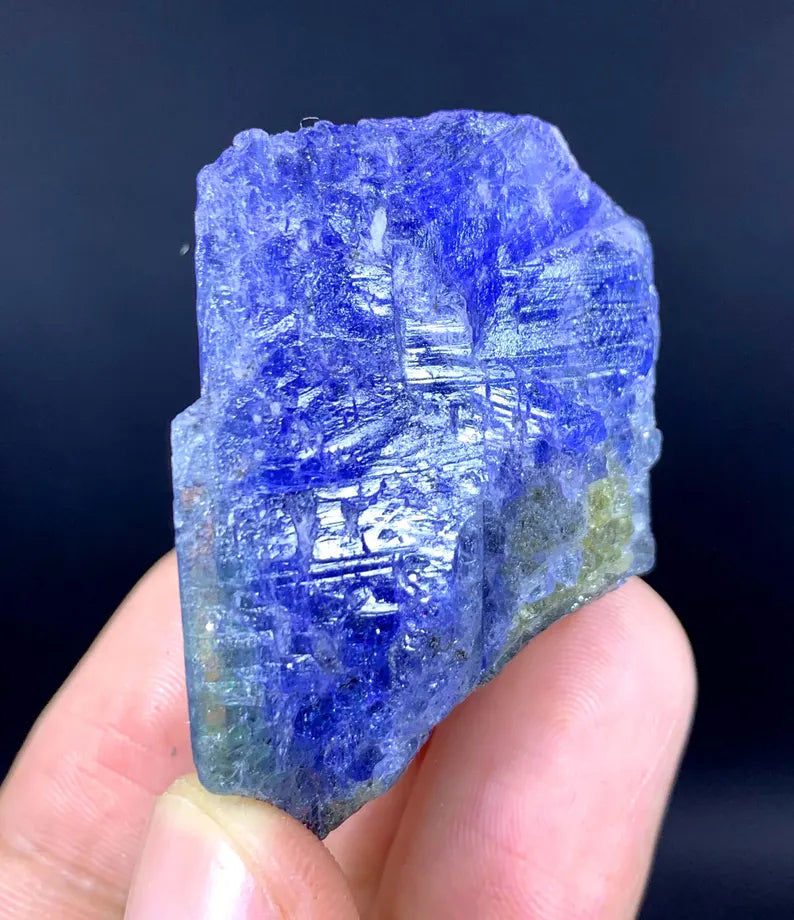 Natural Blue Tanzanite Crystal: Raw Gemstone Mineral from Tanzania (35 gram)