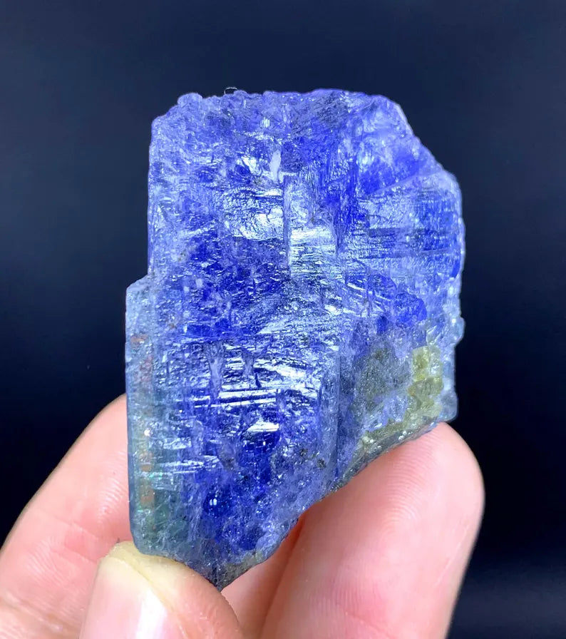 Natural Blue Tanzanite Crystal: Raw Gemstone Mineral from Tanzania (35 gram)