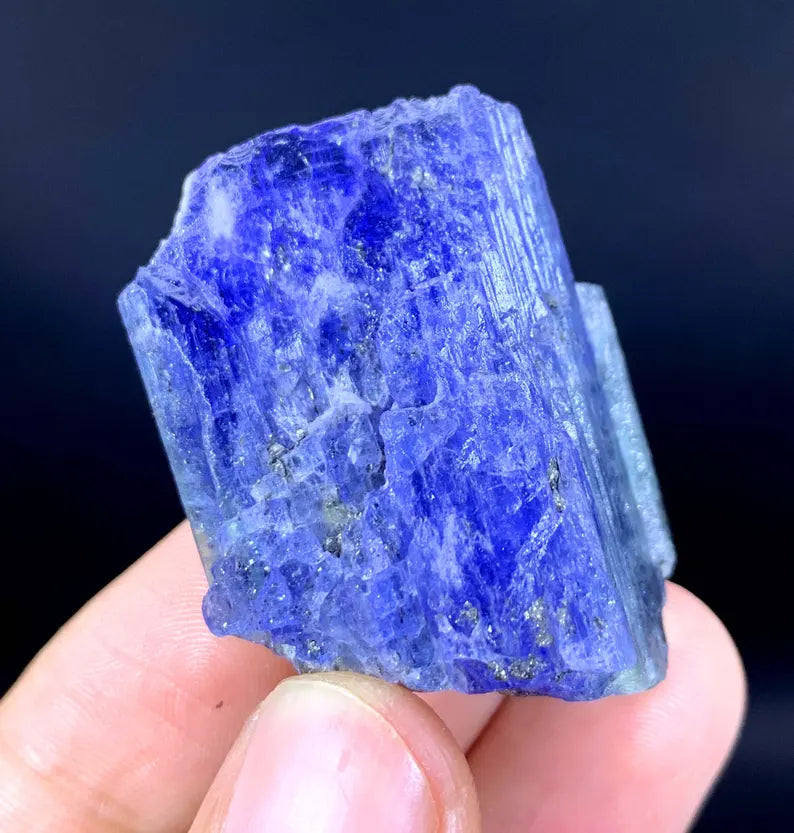 Natural Blue Tanzanite Crystal: Raw Gemstone Mineral from Tanzania (35 gram)