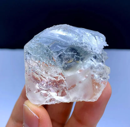 Bicolor Beryl aka AquaMorganite with Etched Terminations from Afghanistan - 49 grams