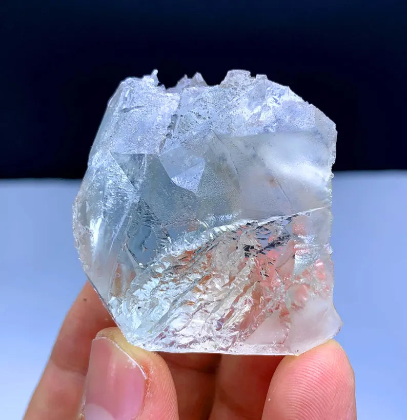 Bicolor Beryl aka AquaMorganite with Etched Terminations from Afghanistan - 49 grams
