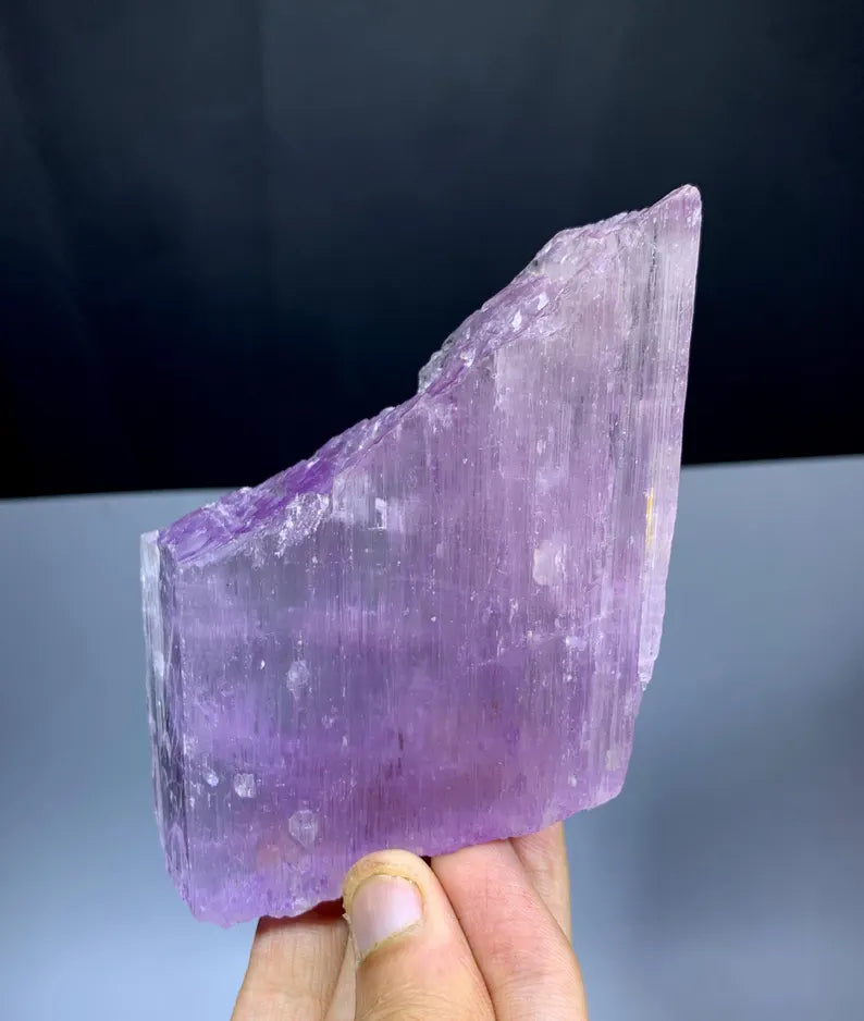 Natural Pink Kunzite Crystal, Afghanistan Mineral Specimen (220 Grams)