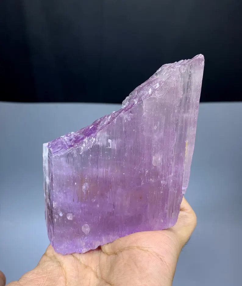 Natural Pink Kunzite Crystal, Afghanistan Mineral Specimen (220 Grams)