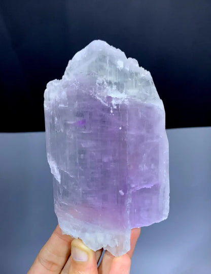 Double Terminated Bicolor Kunzite Crystal from Afghanistan - 166 Grams