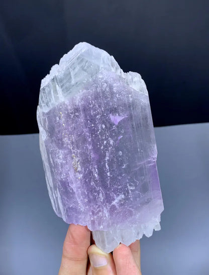 Double Terminated Bicolor Kunzite Crystal from Afghanistan - 166 Grams