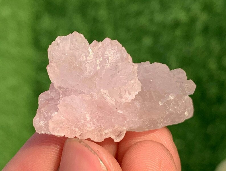 Flower Shape Crystallized Rose Quartz Crystals From Afghanistan - 70 Carats