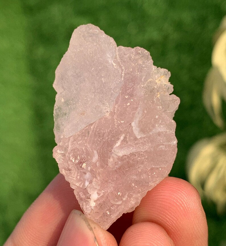 Flower Shape Crystallized Rose Quartz Crystals From Afghanistan - 70 Carats