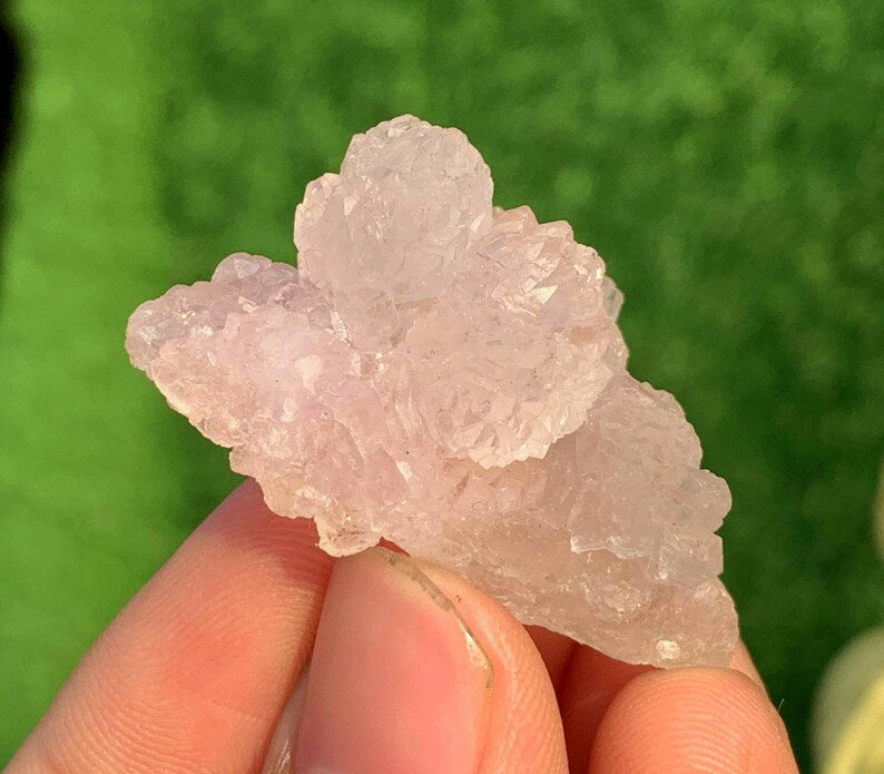 Flower Shape Crystallized Rose Quartz Crystals From Afghanistan - 70 Carats