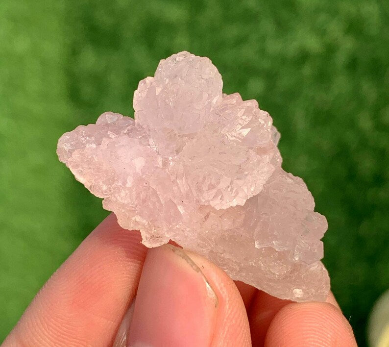 Flower Shape Crystallized Rose Quartz Crystals From Afghanistan - 70 Carats