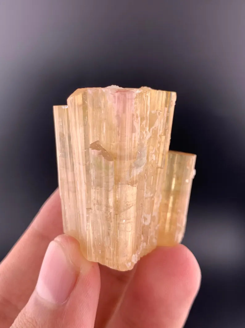 Orange Tourmaline Crystal from Afghanistan - 51 Grams