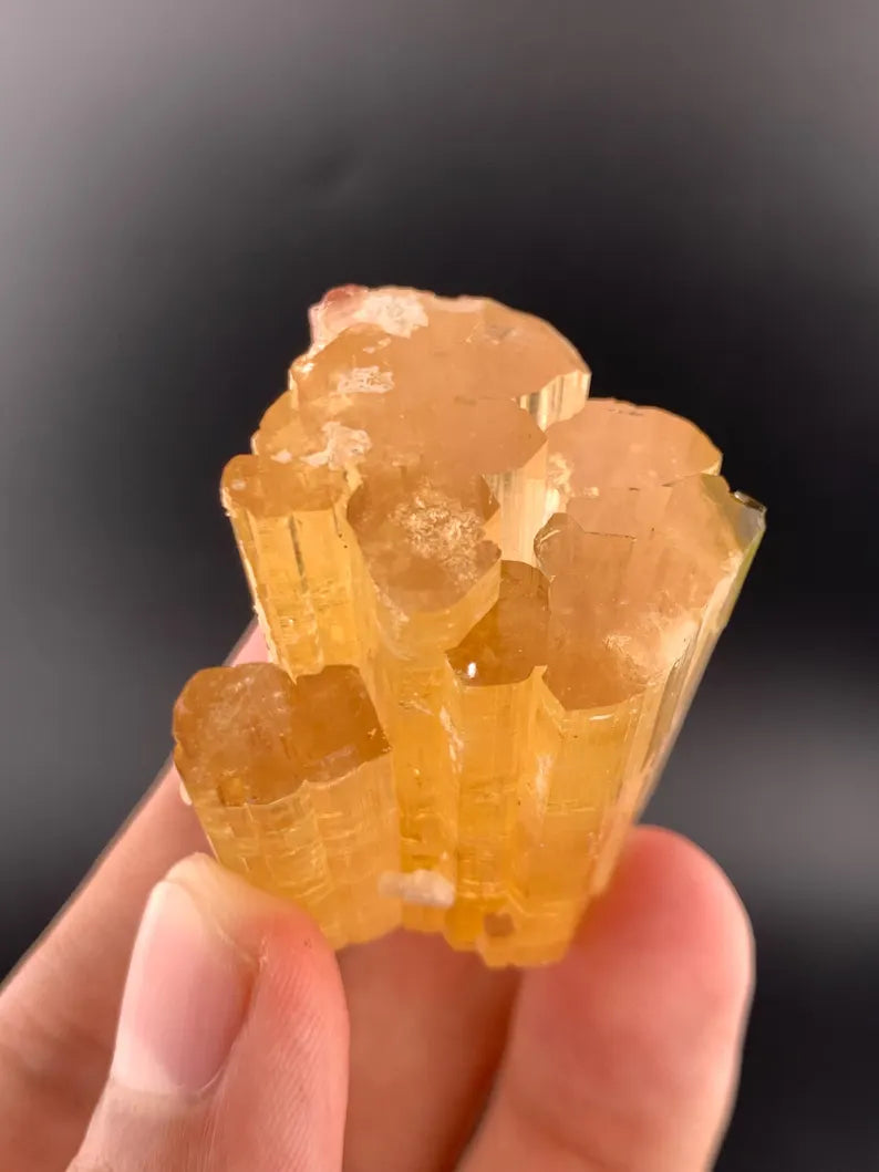 Orange Tourmaline Crystal from Afghanistan - 51 Grams