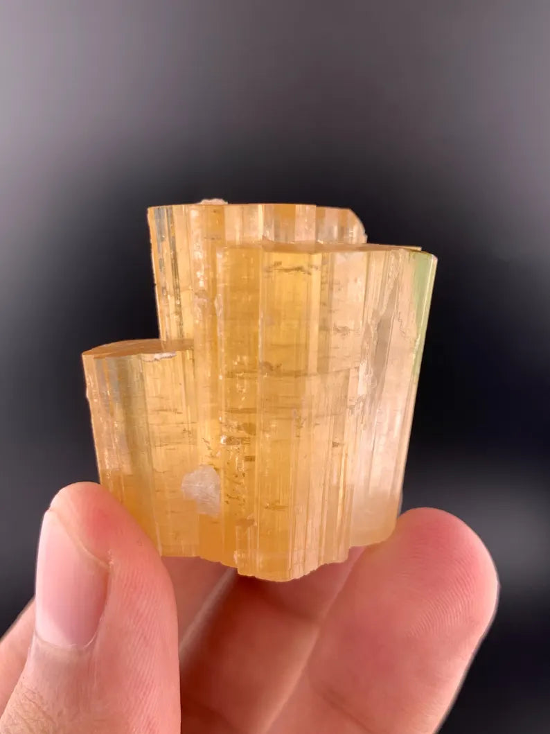 Orange Tourmaline Crystal from Afghanistan - 51 Grams
