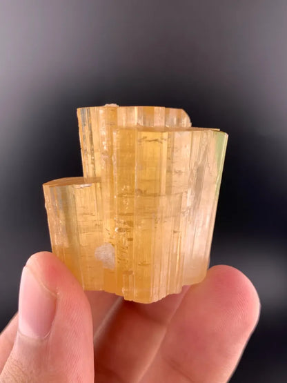 Orange Tourmaline Crystal from Afghanistan - 51 Grams