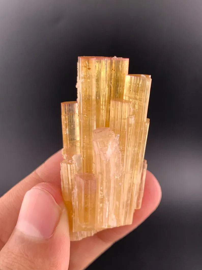 Orange Tourmaline Crystal from Afghanistan - 31 Grams