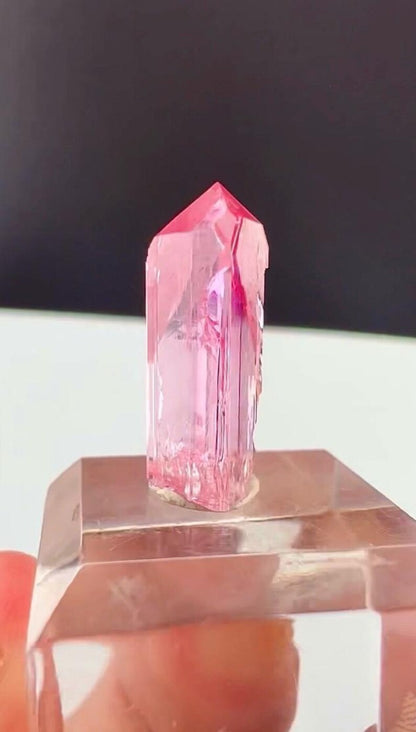 Pink Topaz Crystal from Katlang Pakistan - 13 Carats