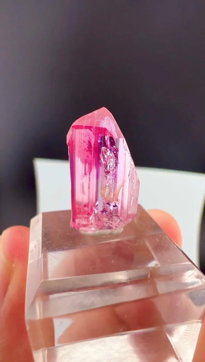 Pink Topaz Crystal from Katlang Pakistan - 13 Carats